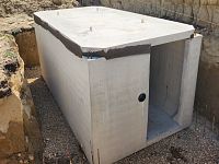 Hustopeče, betonový prefabrikovaný sklep, nádrž ND16, ND-16, db betonové jímky